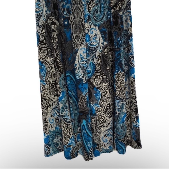 Paisley Elastic Light Polyester Skirt Size 14 - Picture 2 of 5